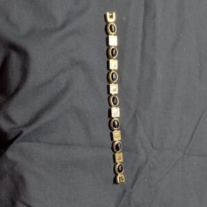 Elegant Silver and Blue Bracelet